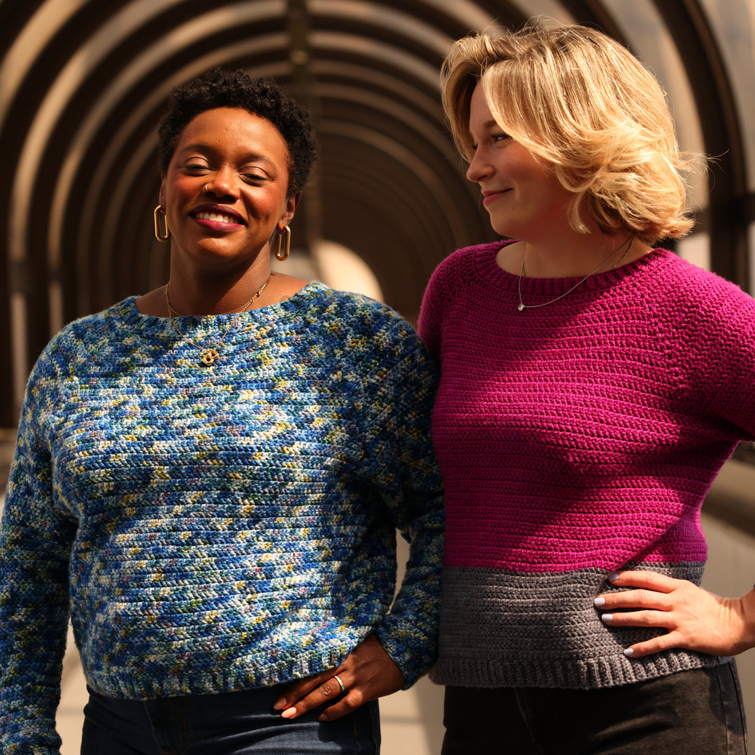 Impressions Pullover Crochet Pattern & Yarn Kit