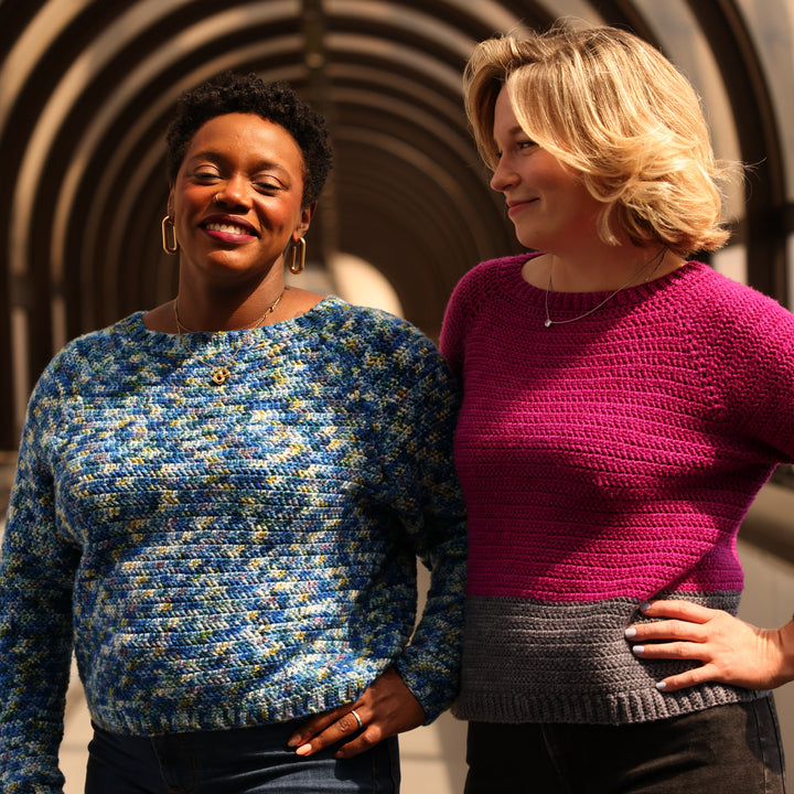 Impressions Pullover Crochet Pattern & Yarn Kit