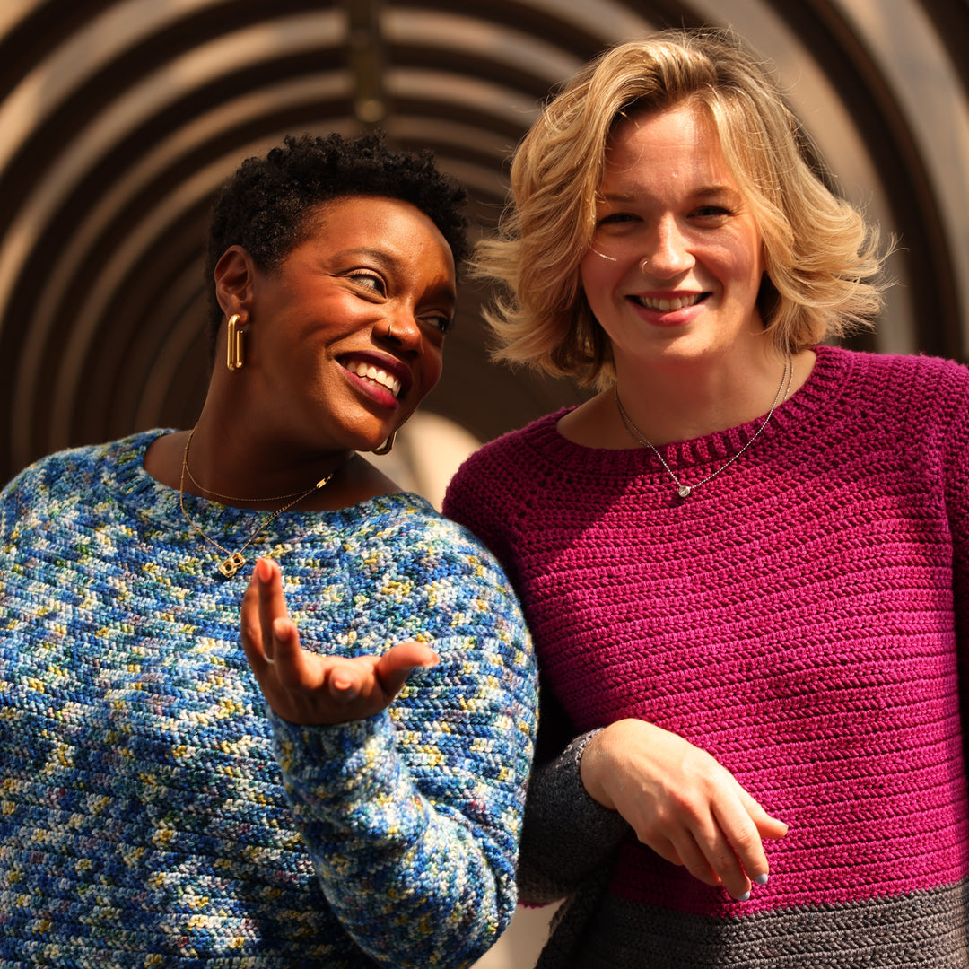 Impressions Pullover Crochet Pattern & Yarn Kit