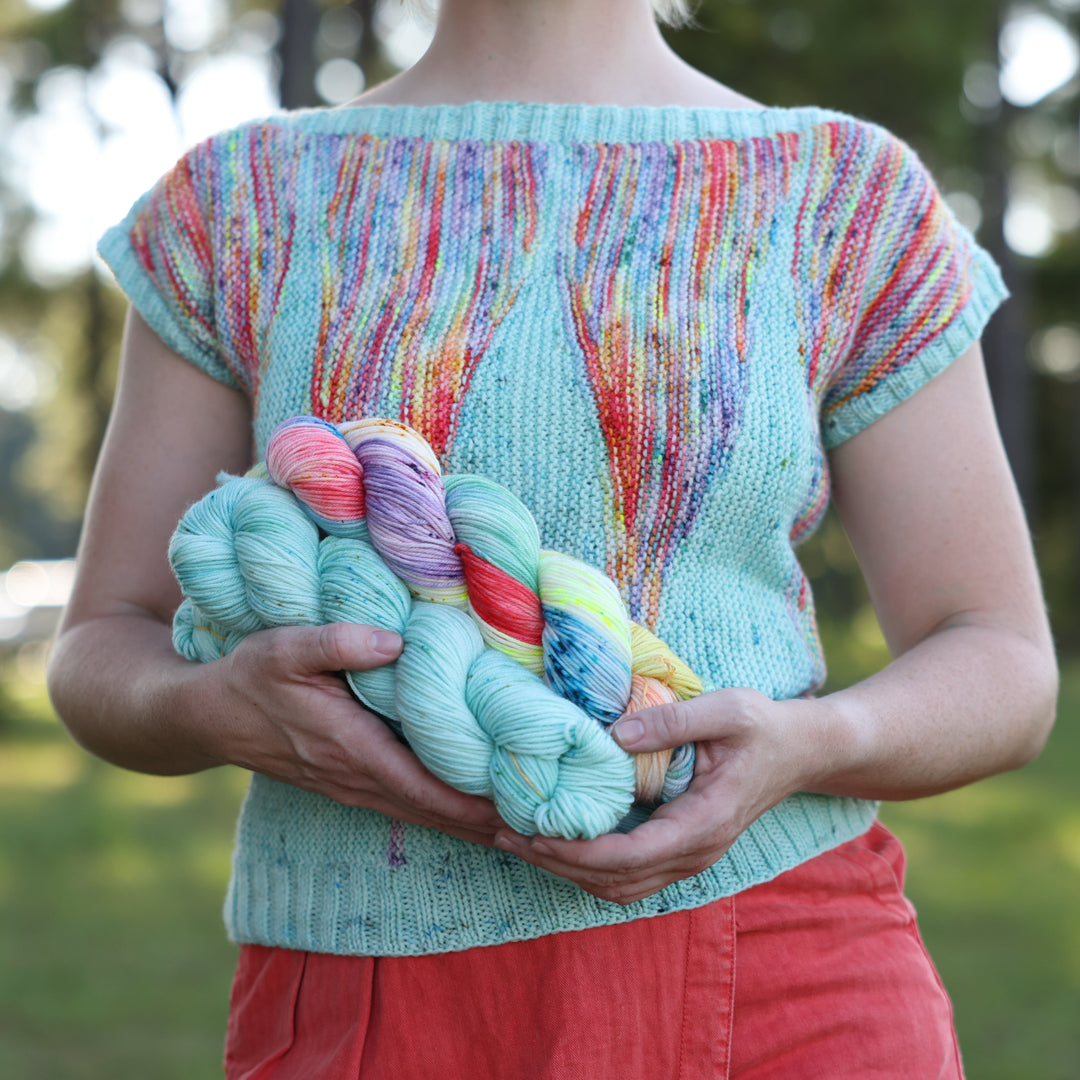 Champagne Shards Knit Pattern & Kit