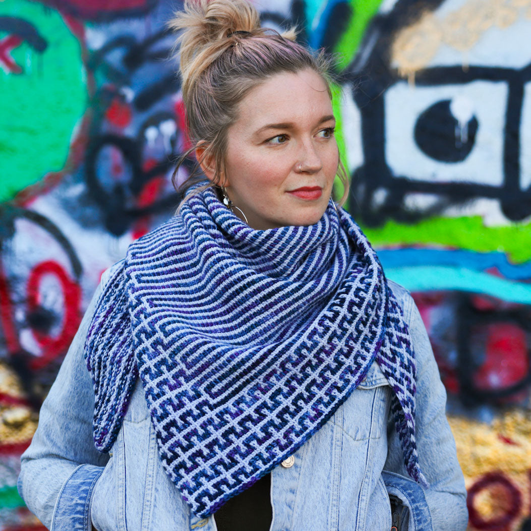 トップス THE SHISHIKUI Crochet / Navy Signature Style Crochet Knit 