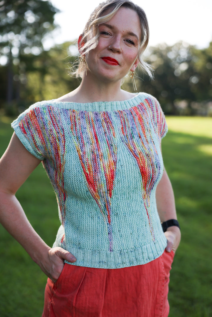 Champagne Shards Knit Pattern & Kit