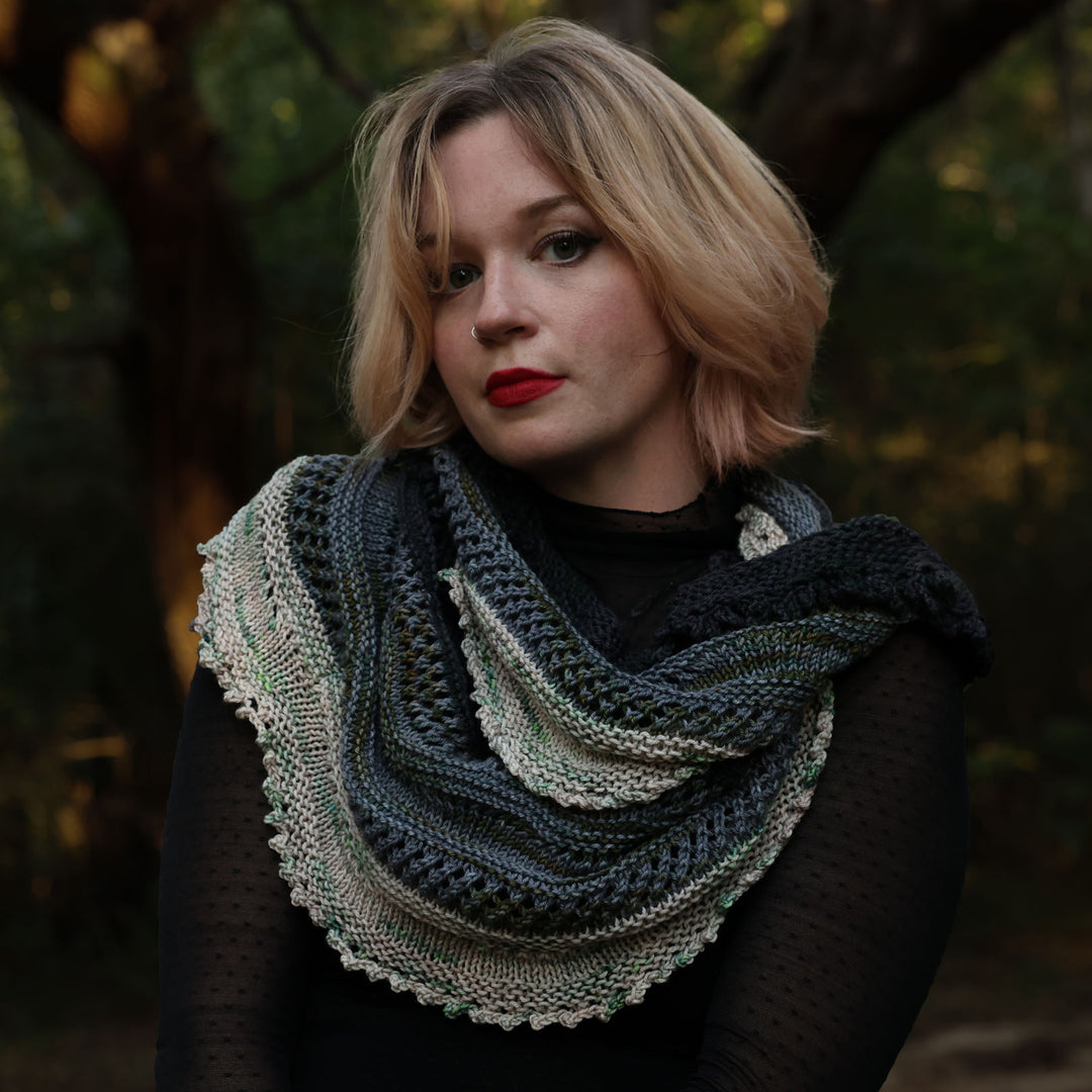 Whispering Hollow Knit Cowl Pattern