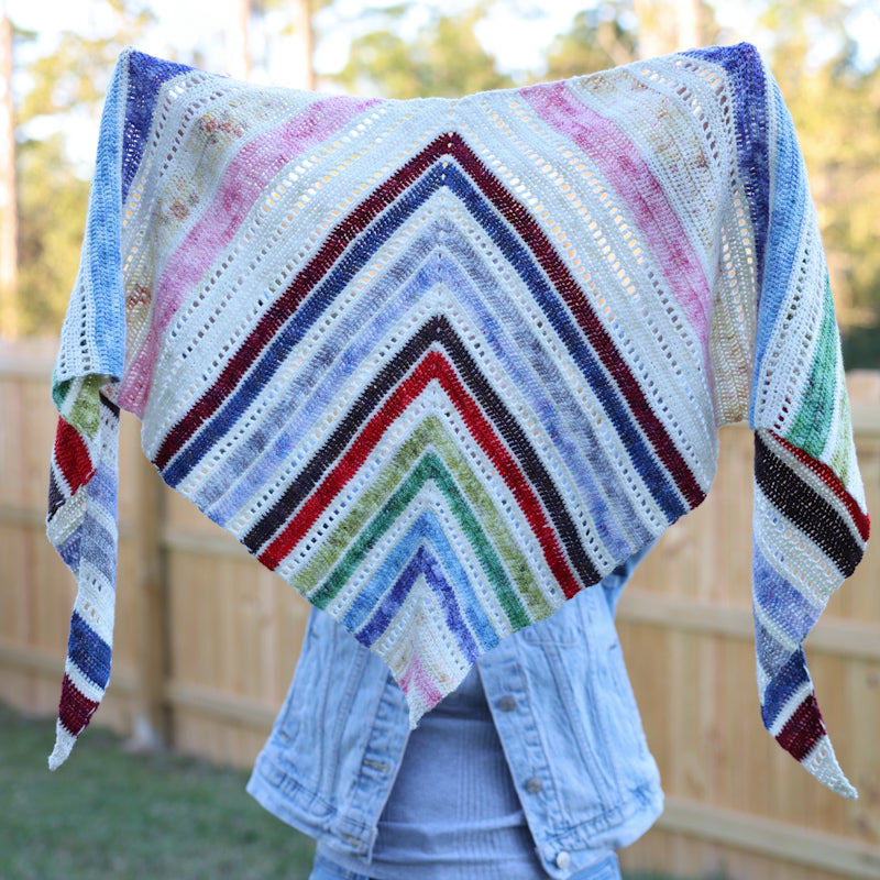 Prism Path Shawl Crochet Pattern – Bad Sheep Yarn