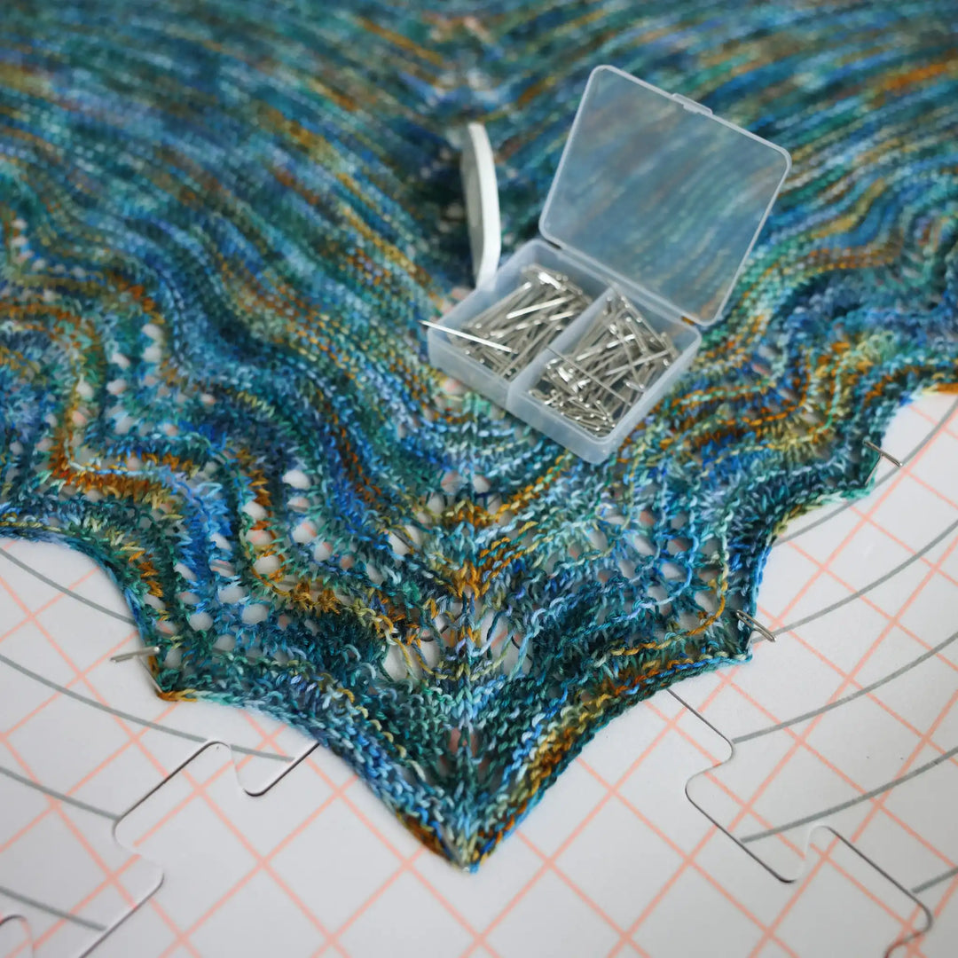 How to Block Hand-Dyed Knitting and Crochet Projects