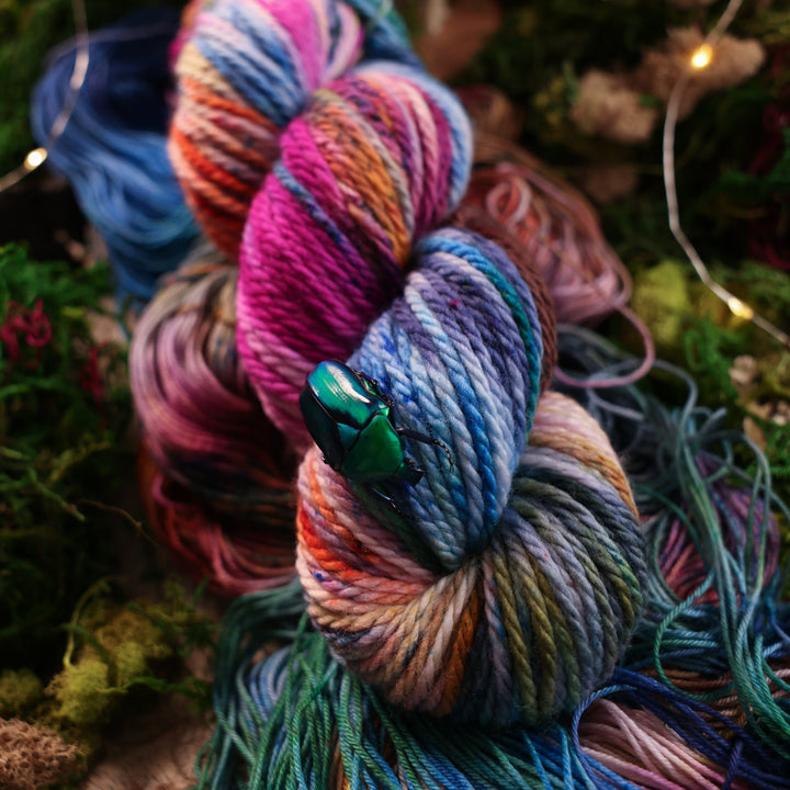Hand-Dyed Yellow Yarn