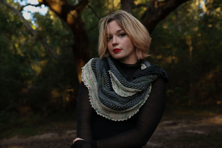 Whispering Hollow Knit Cowl Pattern & Yarn Kit