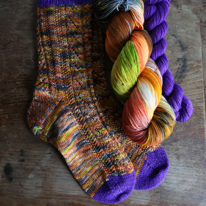Spindle &amp; Spell Socks Knit Pattern &amp; Yarn Kit