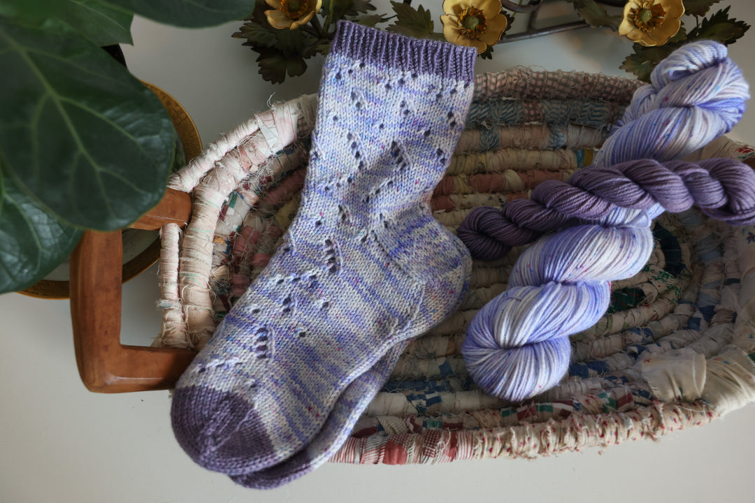 Between Showers Socks Knit Pattern & Yarn Kit