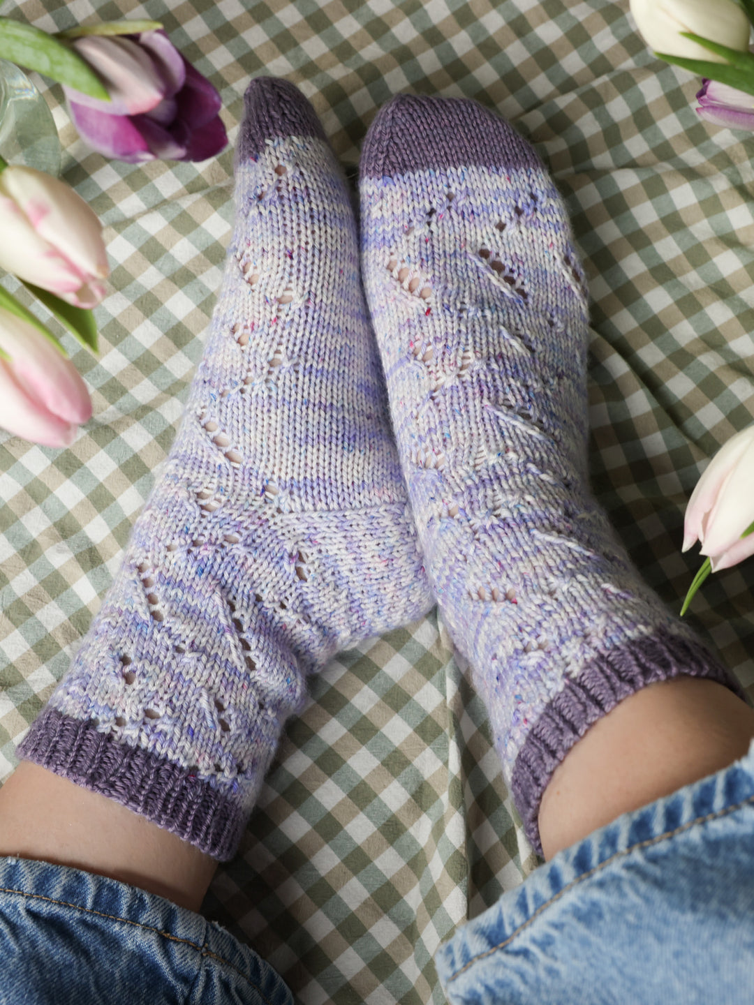 Between Showers Socks Knit Pattern & Yarn Kit