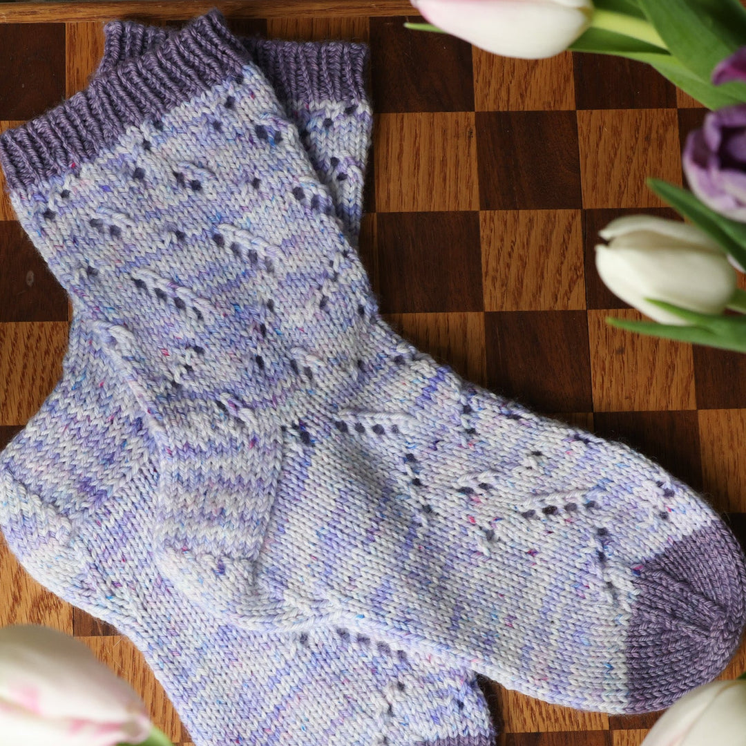 Between Showers Socks Knit Pattern & Yarn Kit