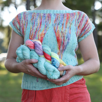 Champagne Shards Knit Pattern & Kit