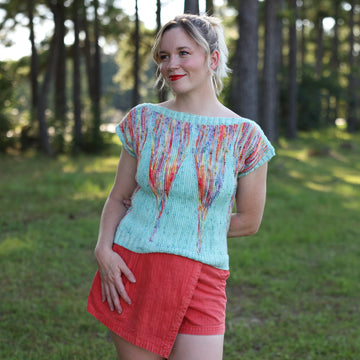 Champagne Shards Knit Pattern