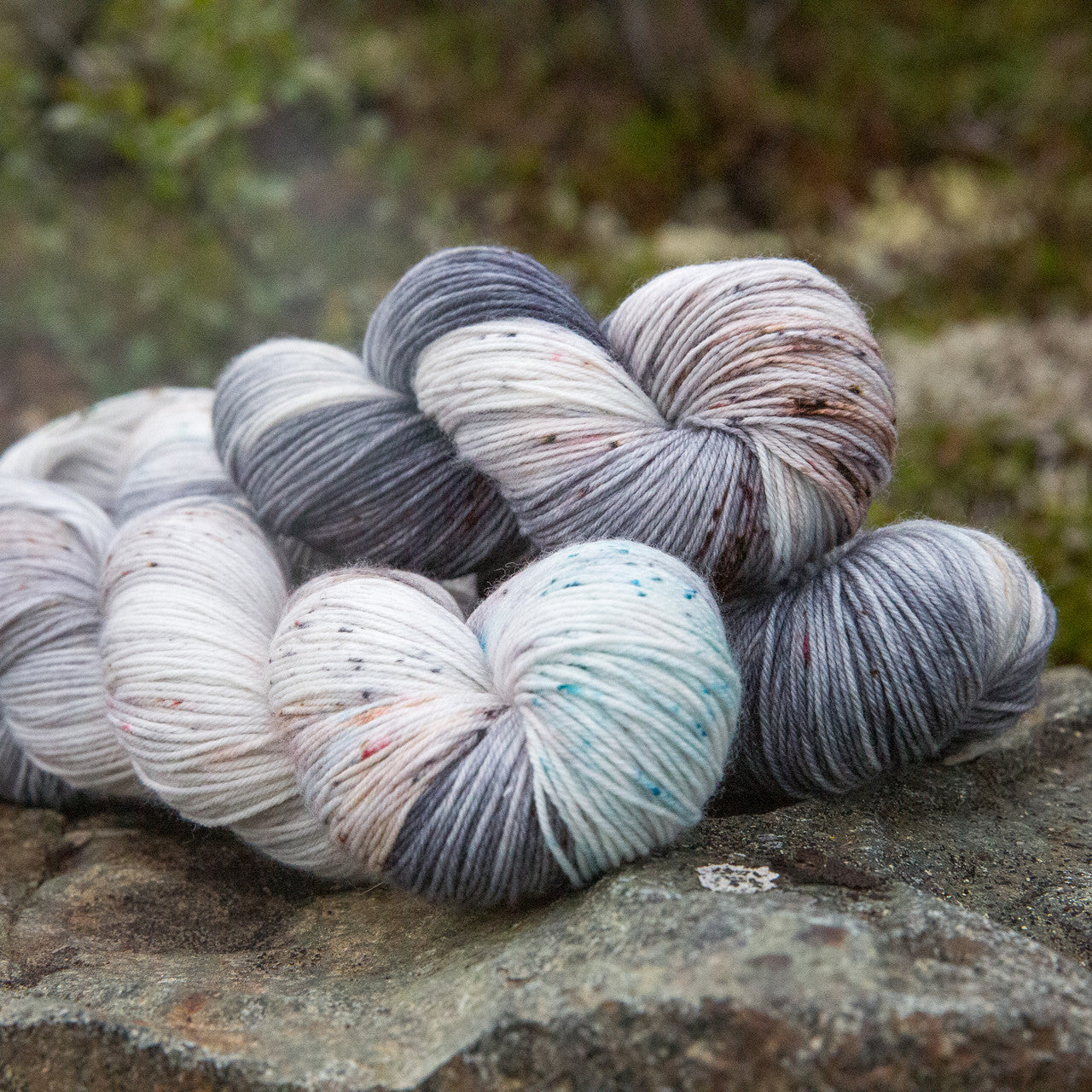 Bundle authentic on hold 4 Indie Dyed Yarns Bad Sheep Hand Dyed Yarn in Denali