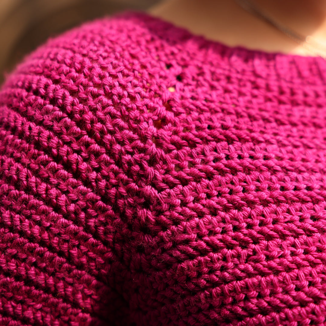 Impressions Pullover Crochet Pattern & Yarn Kit
