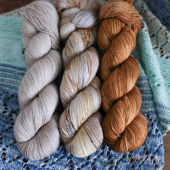 Cove Tide Shawl Knit Pattern &amp; Yarn Kit