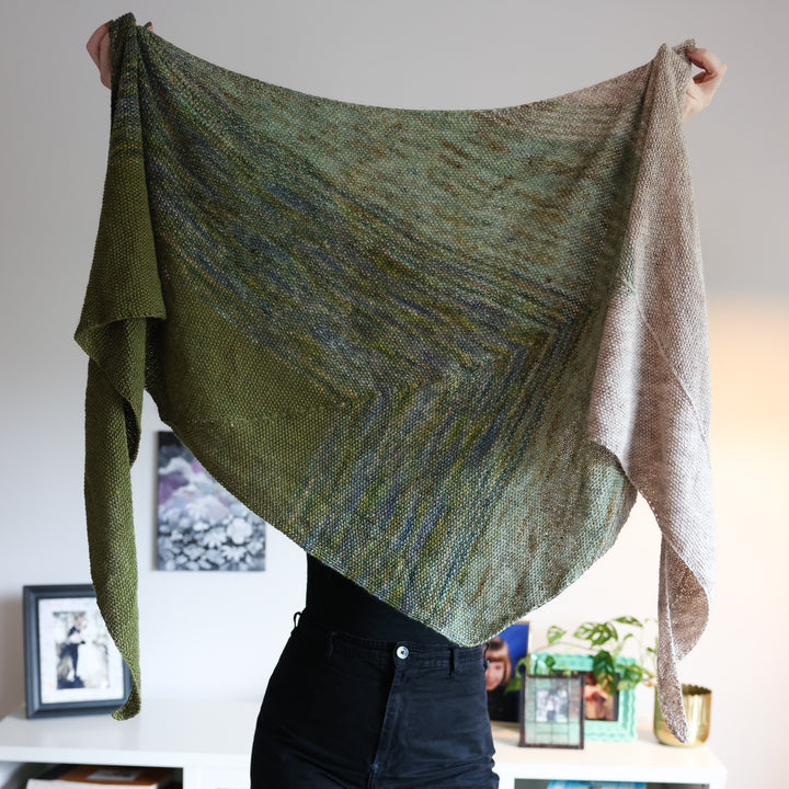 Dustwoven Shawl Knit Pattern & Yarn Kit