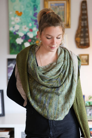 Dustwoven Shawl Knit Pattern & Yarn Kit