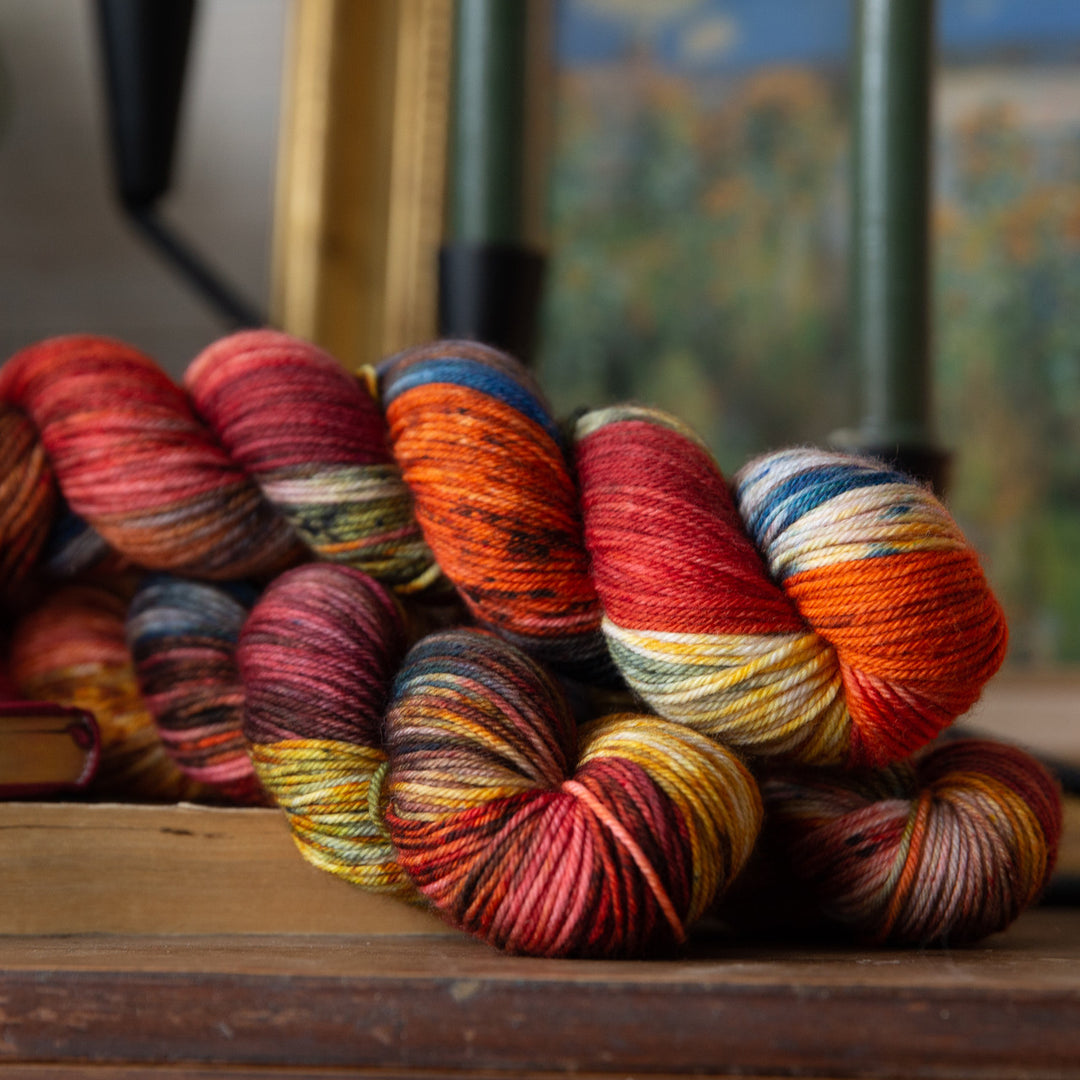 Peach Meringue” handspun super bulky wool, bamboo and silk yarn, 80 yards  and 4-5 wpi – MsFledermaus Arts