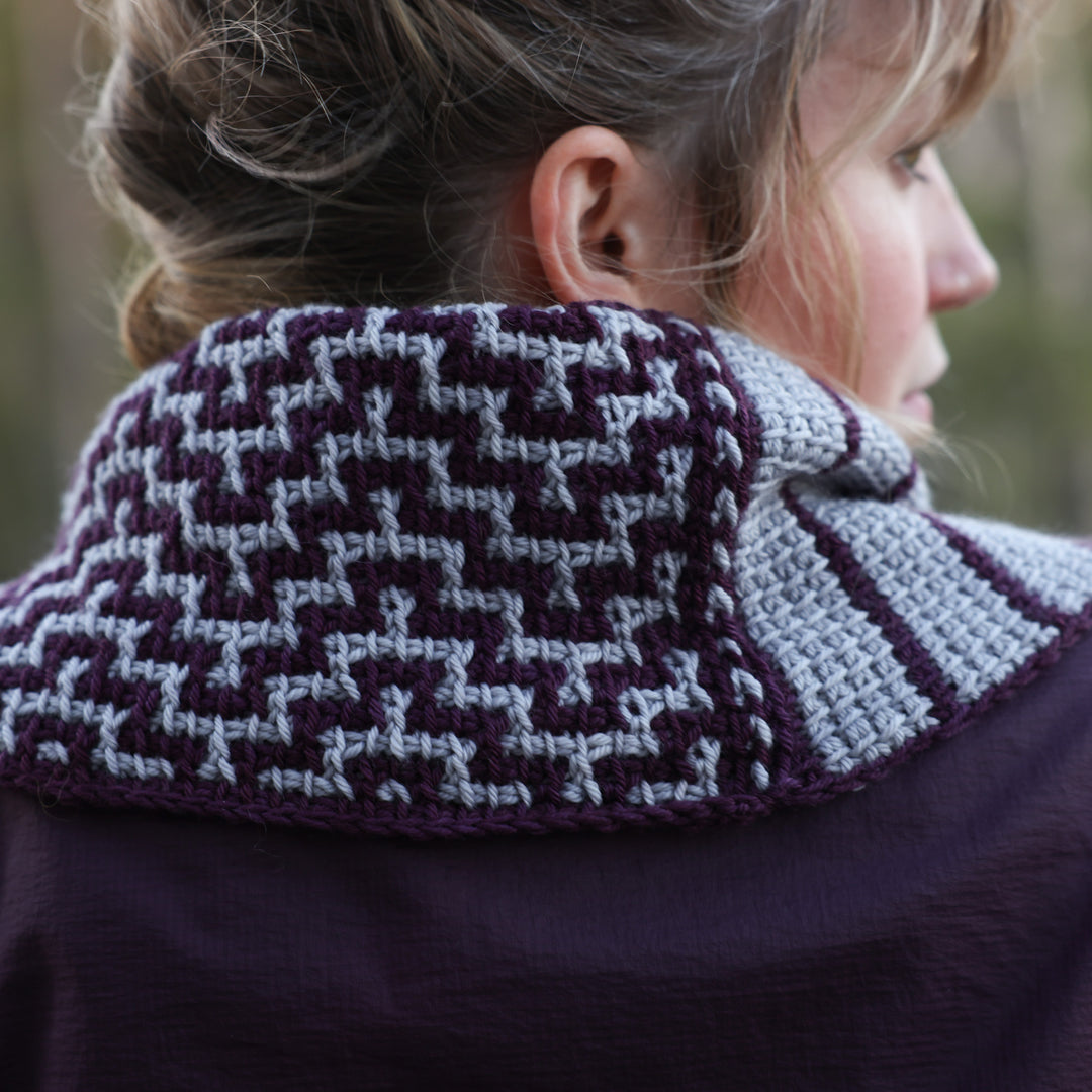 Gentle Current Cowl Tunisian Crochet Pattern