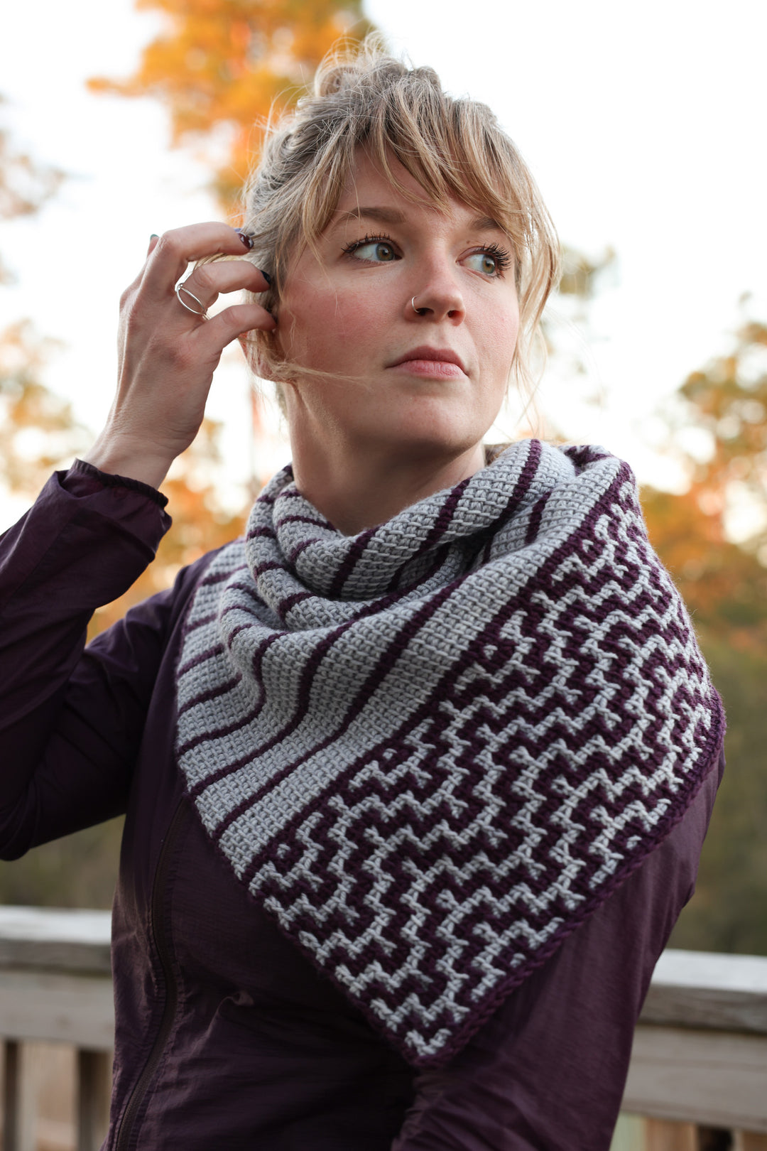 Gentle Current Cowl Tunisian Crochet Pattern