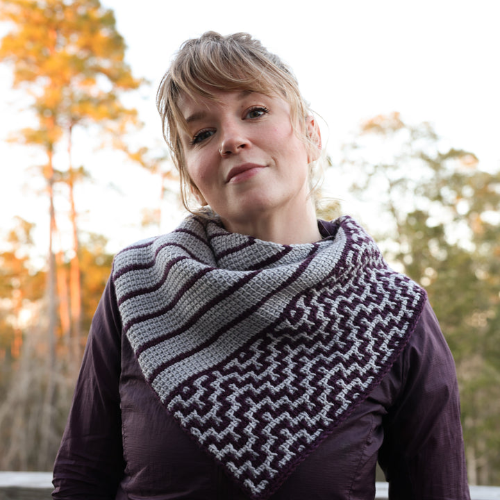 Gentle Current Cowl Tunisian Crochet Pattern