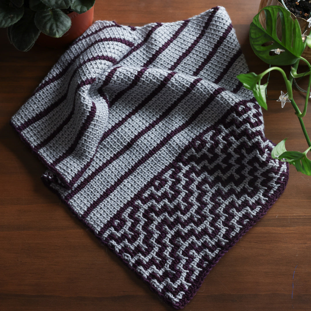 Gentle Current Cowl Tunisian Crochet Pattern