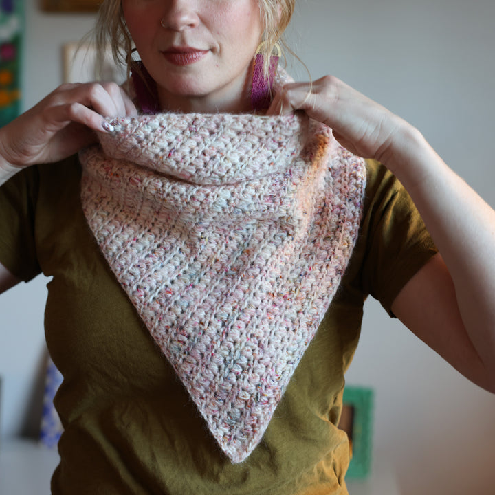 Grainline Bias Cowl Crochet Pattern