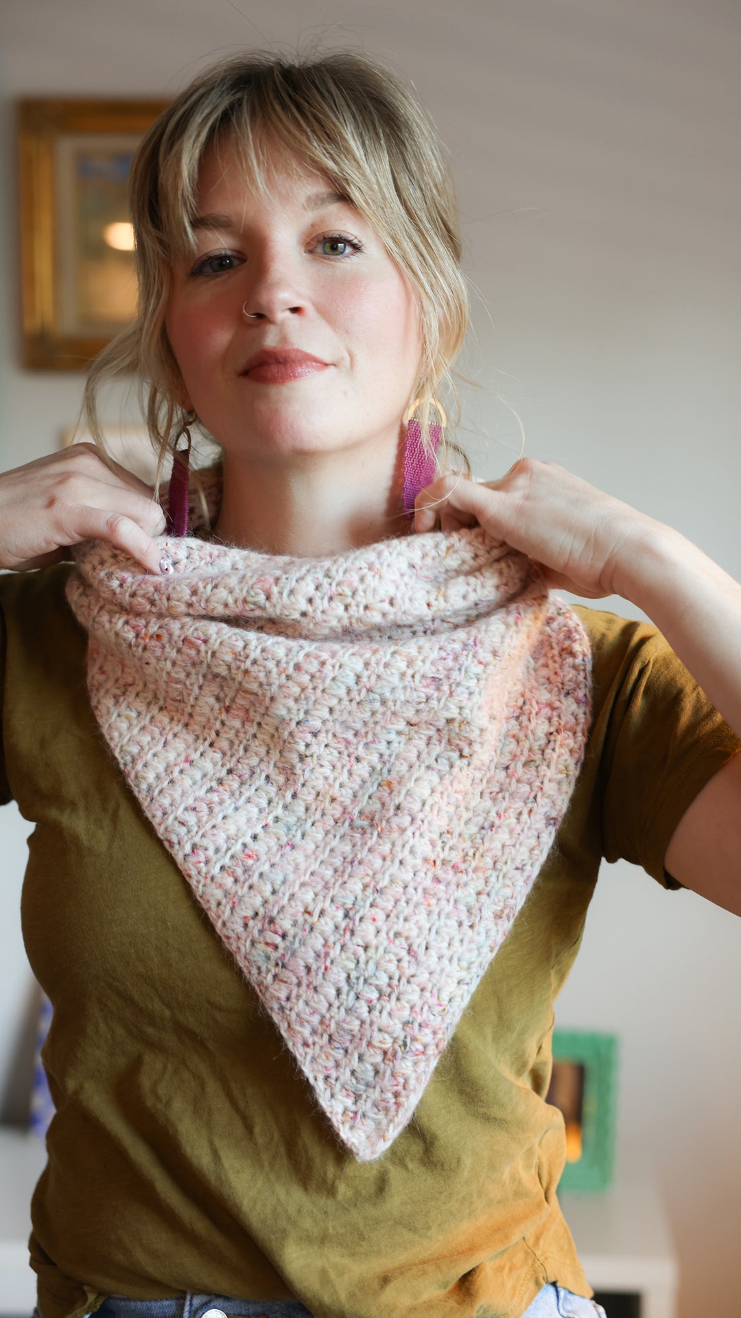 Grainline Bias Cowl Crochet Pattern and Yarn Kit