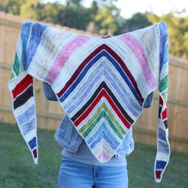 Prism Path Shawl Knit Pattern