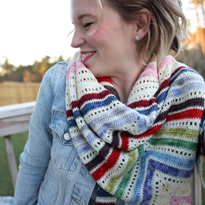 Prism Path Shawl Crochet Kit