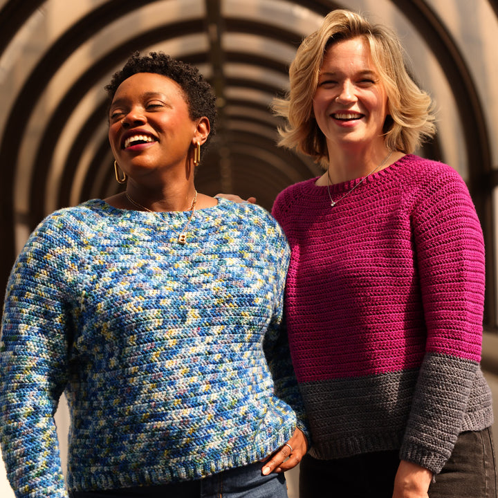 Impressions Pullover Crochet Pattern & Yarn Kit