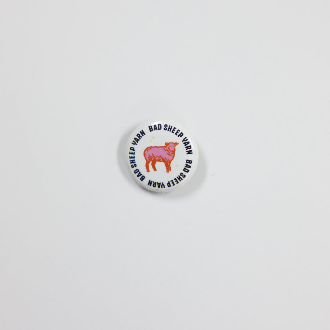 Bad Sheep Yarn Button Pin