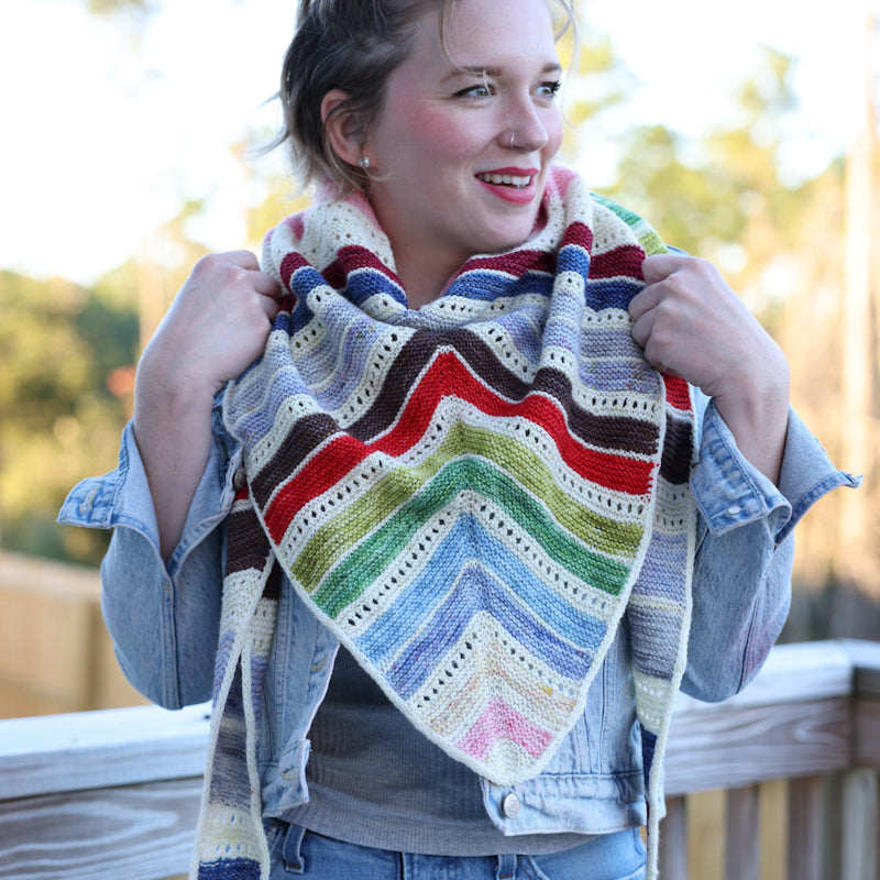 Prism Path Shawl Knit Kit