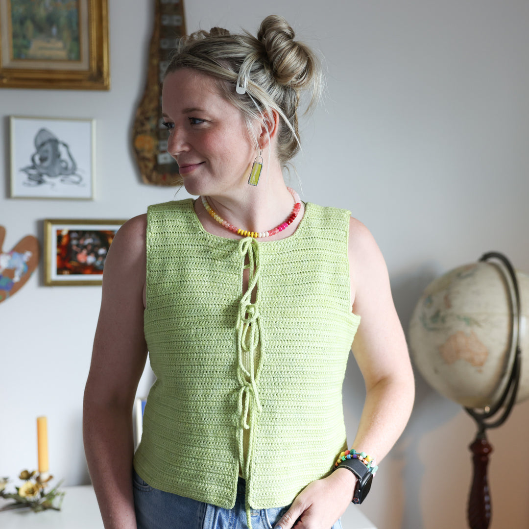 Clover Ties Tank Crochet Pattern