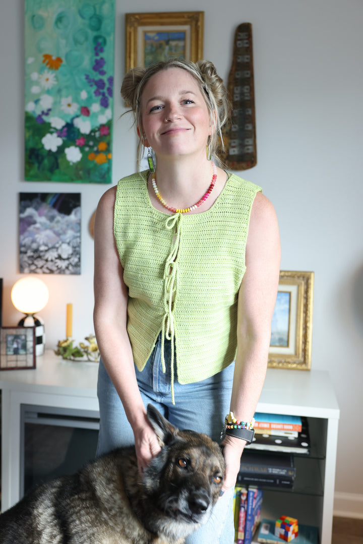 Clover Ties Tank Crochet Pattern