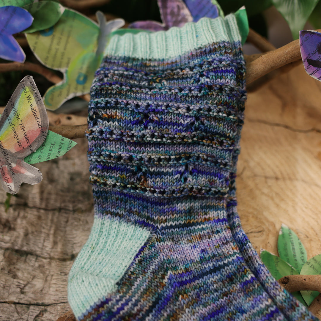 Illustrated Couple Sock Knit Pattern & Kit