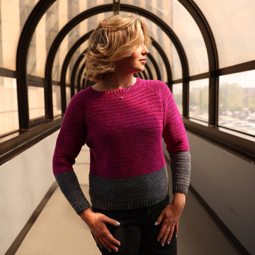 Impressions Pullover Crochet Pattern & Yarn Kit