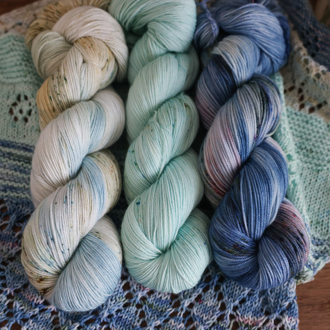 Cove Tide Shawl Knit Pattern & Yarn Kit