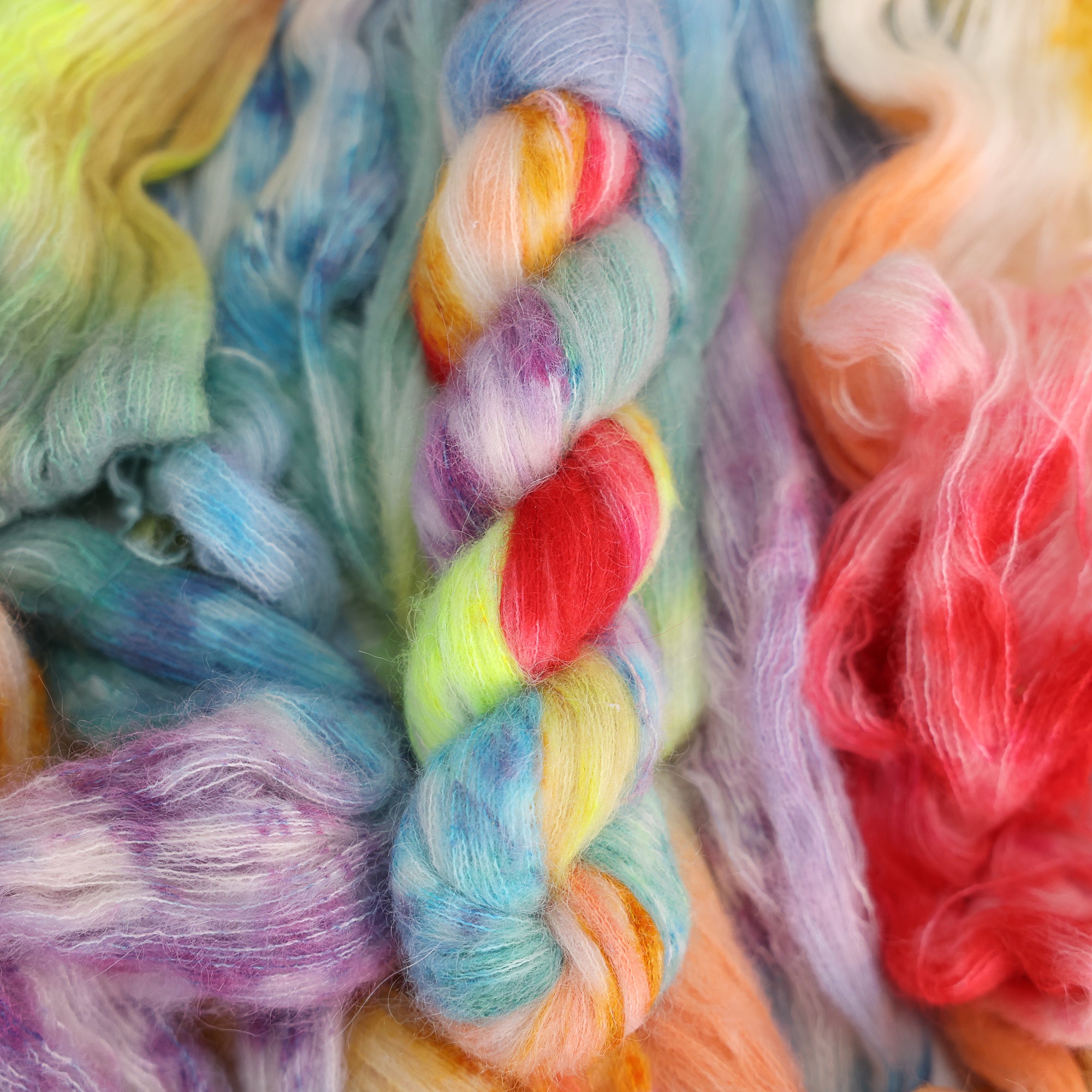 Lot cheapest of 9 rainbow bud yarn