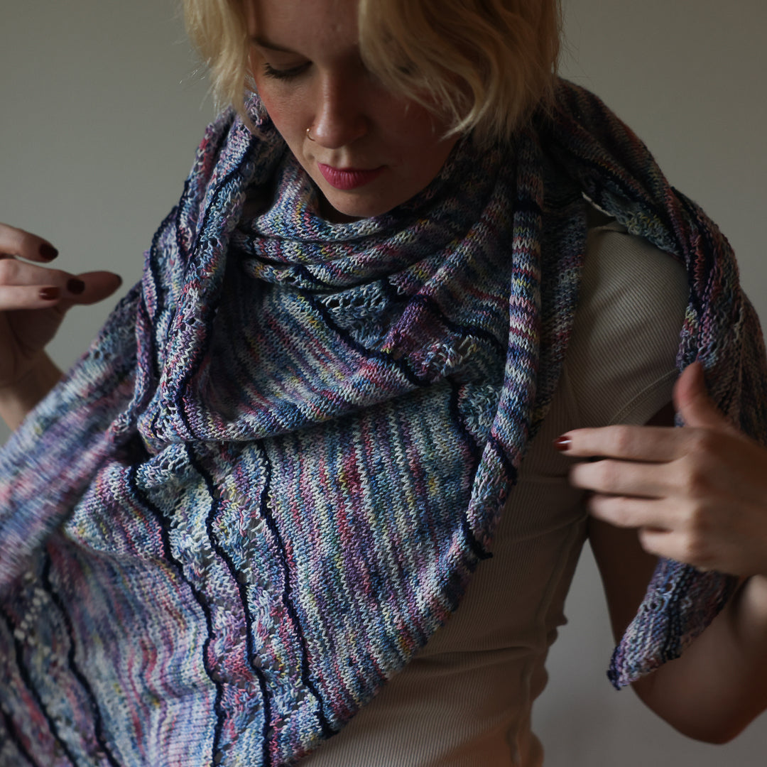 River Path Shawl Knit Pattern