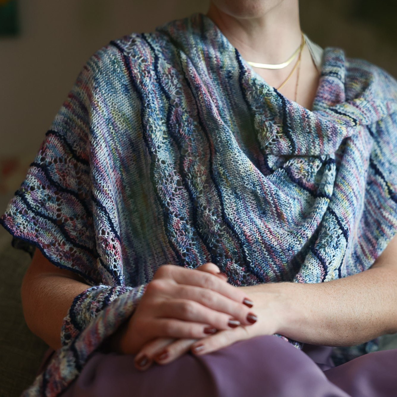 Awful Pattern River Path Shawl Pattern & Kit – Bad Sheep Yarn