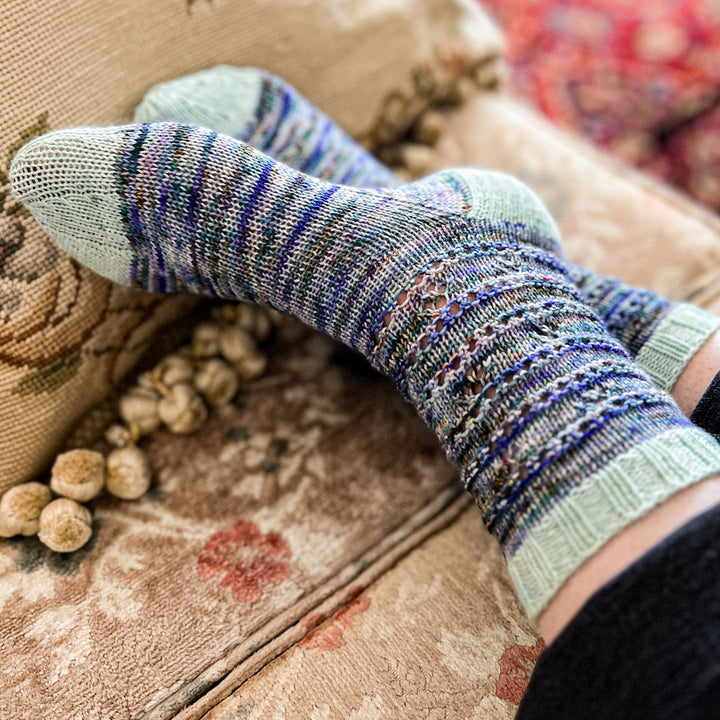 Illustrated Couple Sock Knit Pattern & Kit