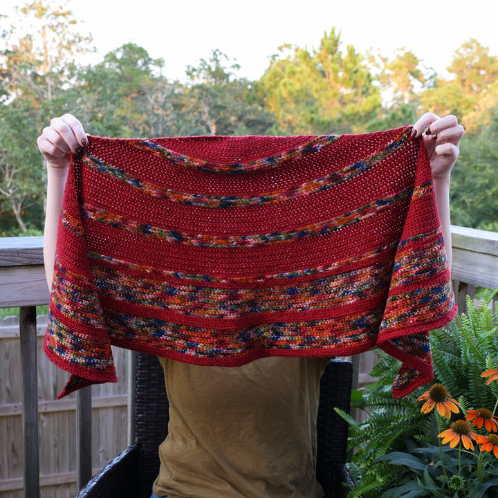 Telling Shawl Crochet Pattern and Yarn Kit