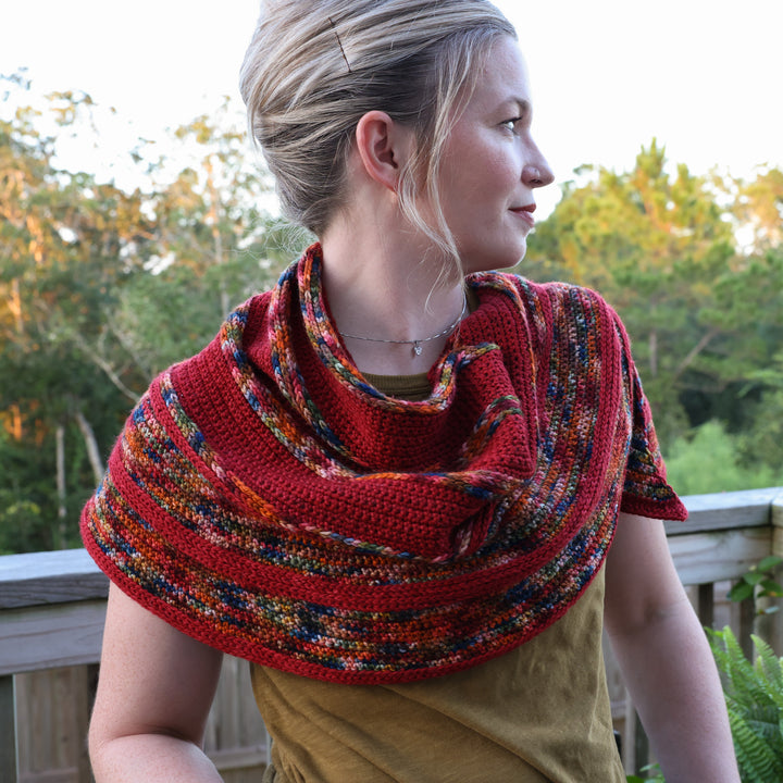 Telling Shawl Crochet Pattern and Yarn Kit
