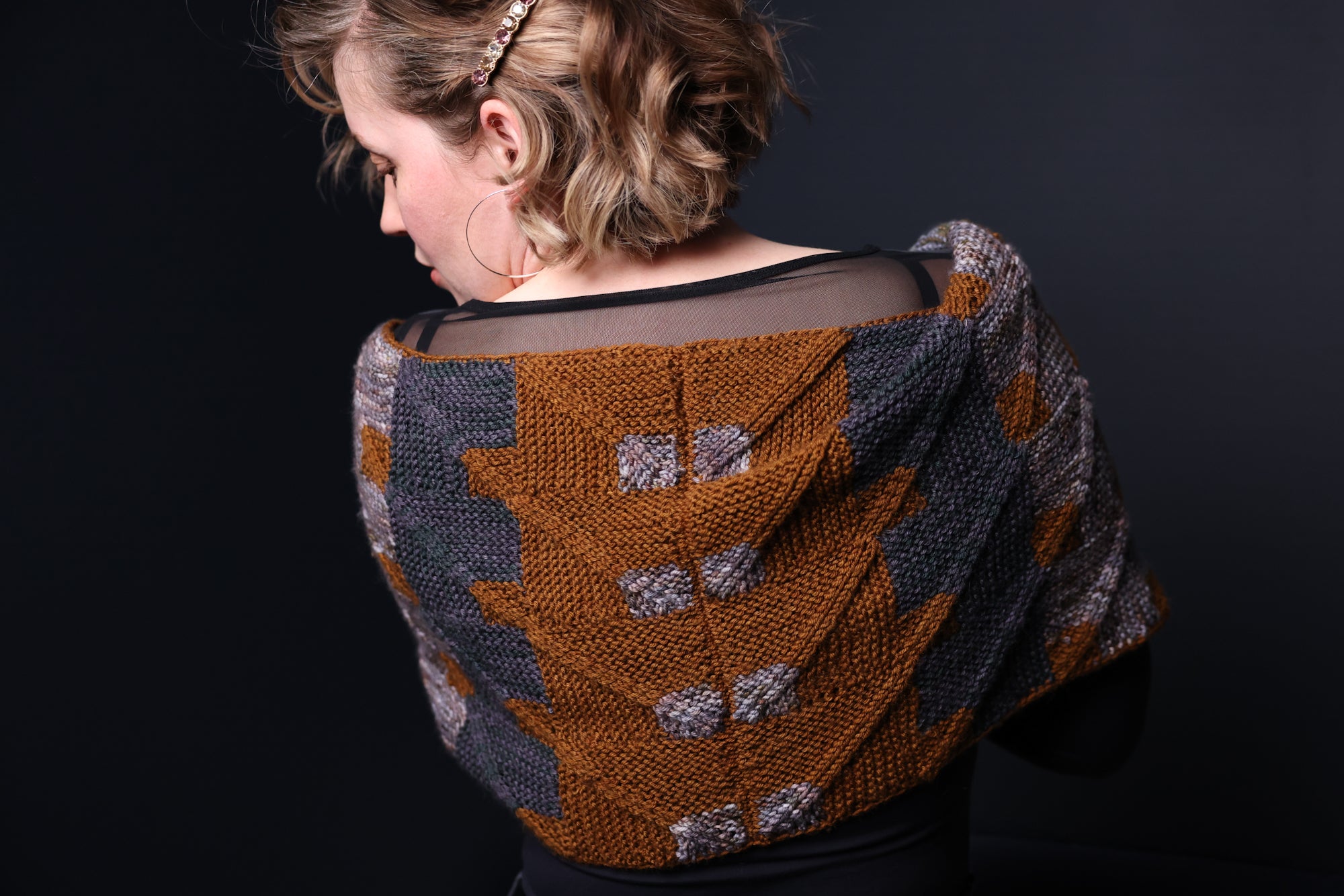 Tessellated Poncho Knit Pattern – Bad Sheep Yarn
