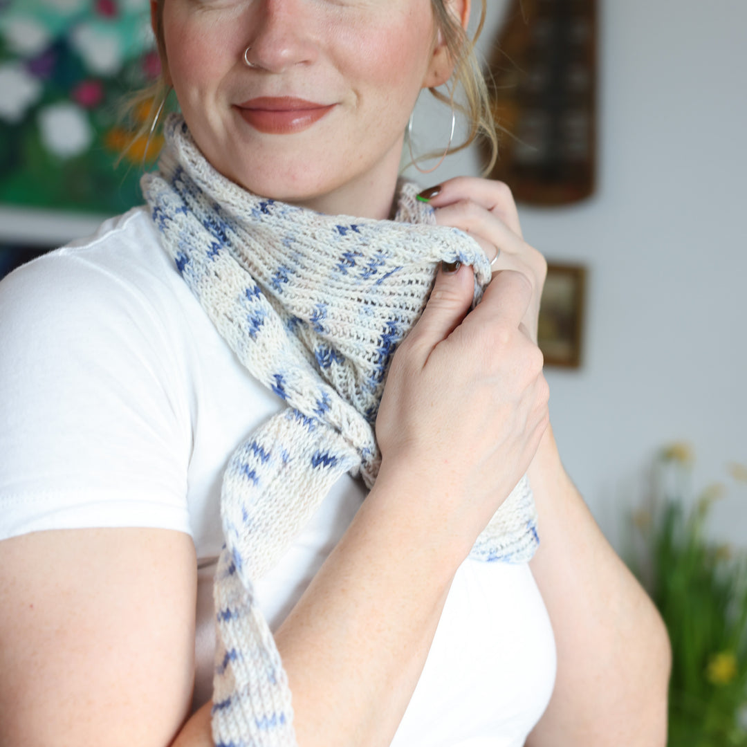 Twisted Whispers Shawl Knit Pattern