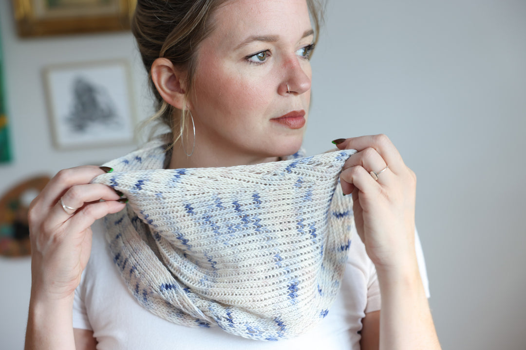 Twisted Whispers Shawl Knit Pattern